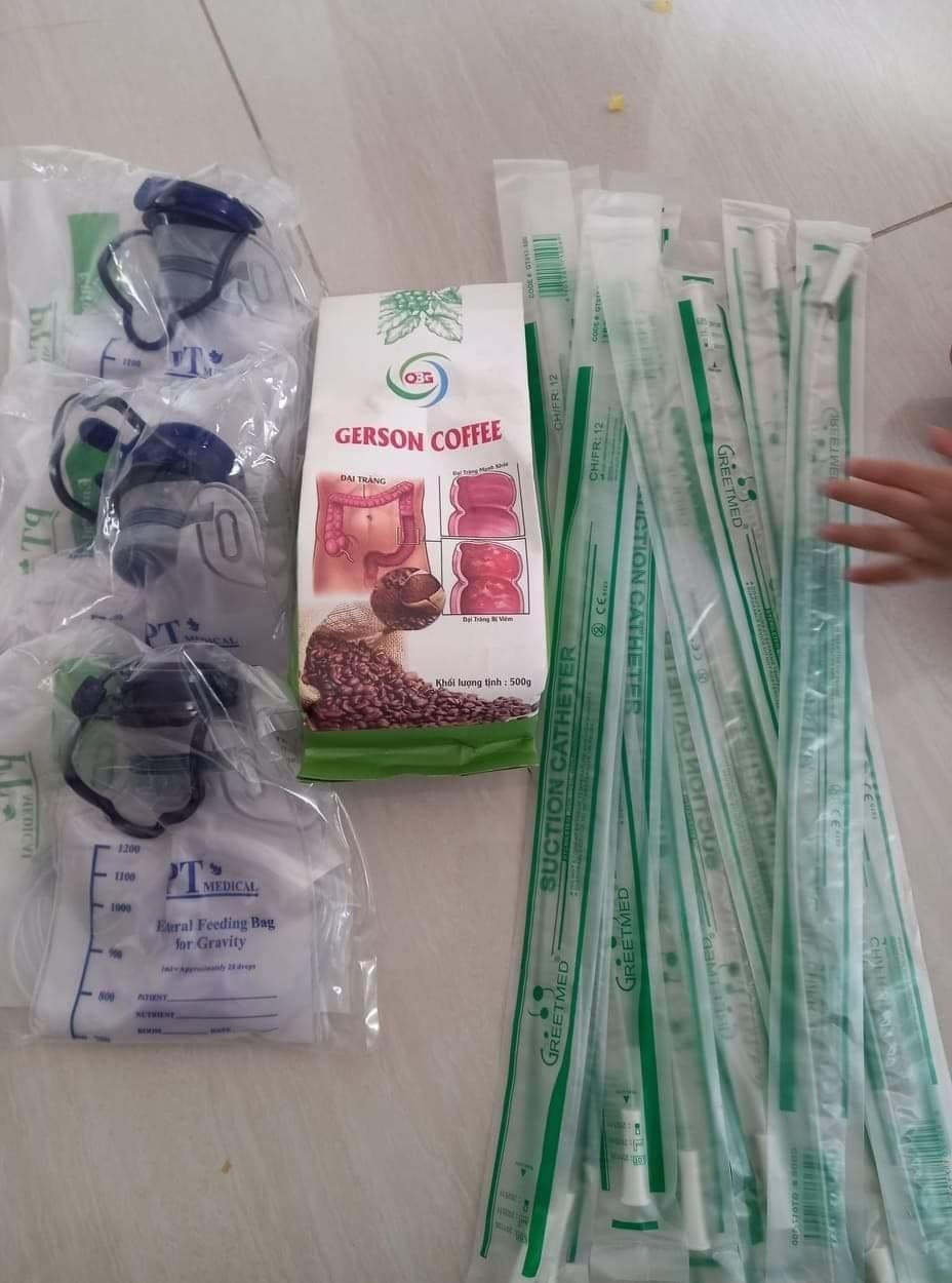 Bộ sản phẩm thải độc bằng cà phê được rao bán trên mạng xã hội.