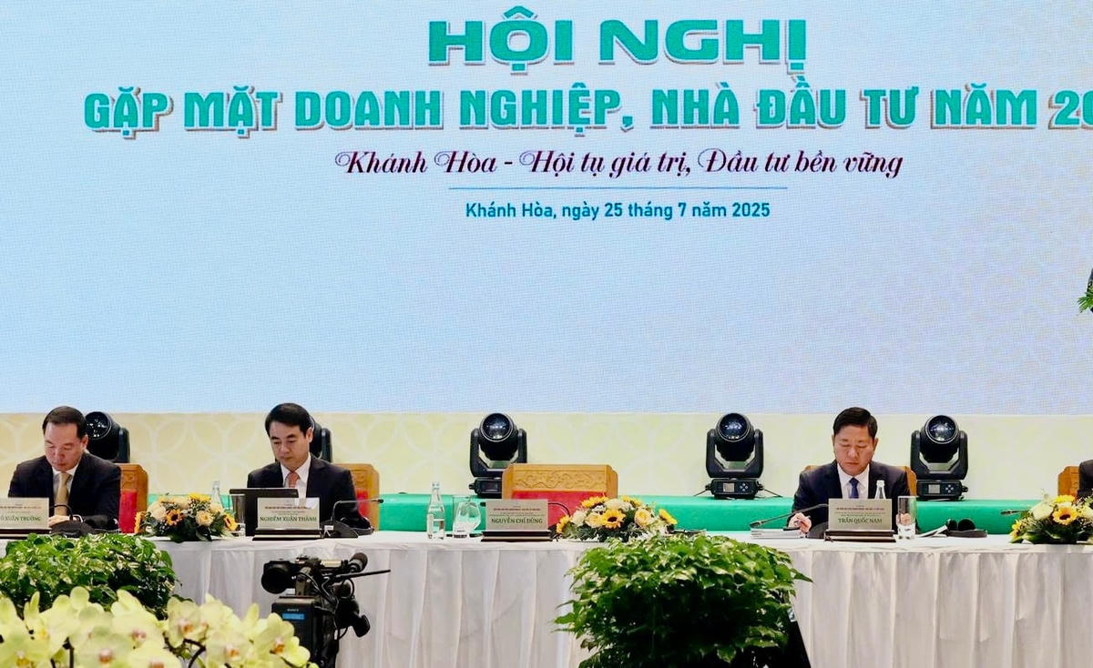 Hội nghị gặp mặt doanh nghiệp, nhà đầu tư trong nước và quốc tế. tỉnh Khánh Hòa năm 2025 (ảnh Thùy Trang)