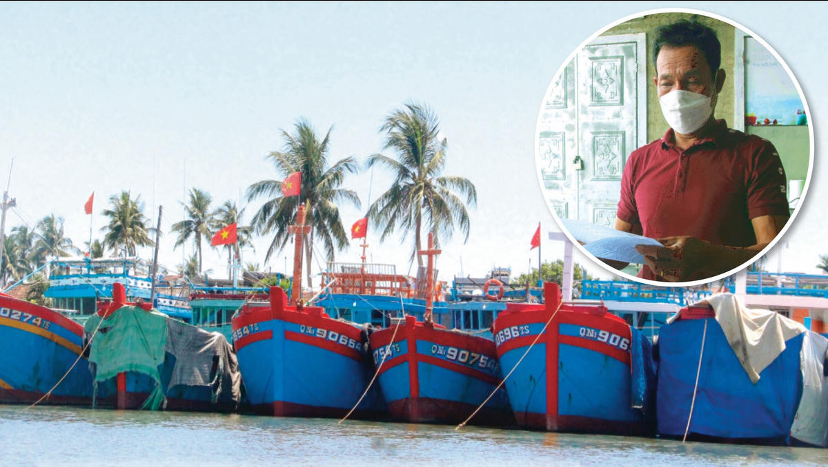 Giá xăng dầu tăng, nhiều tàu thuyền phải nằm bờ, người dân lo lắng. Ảnh: Tấn Thành.