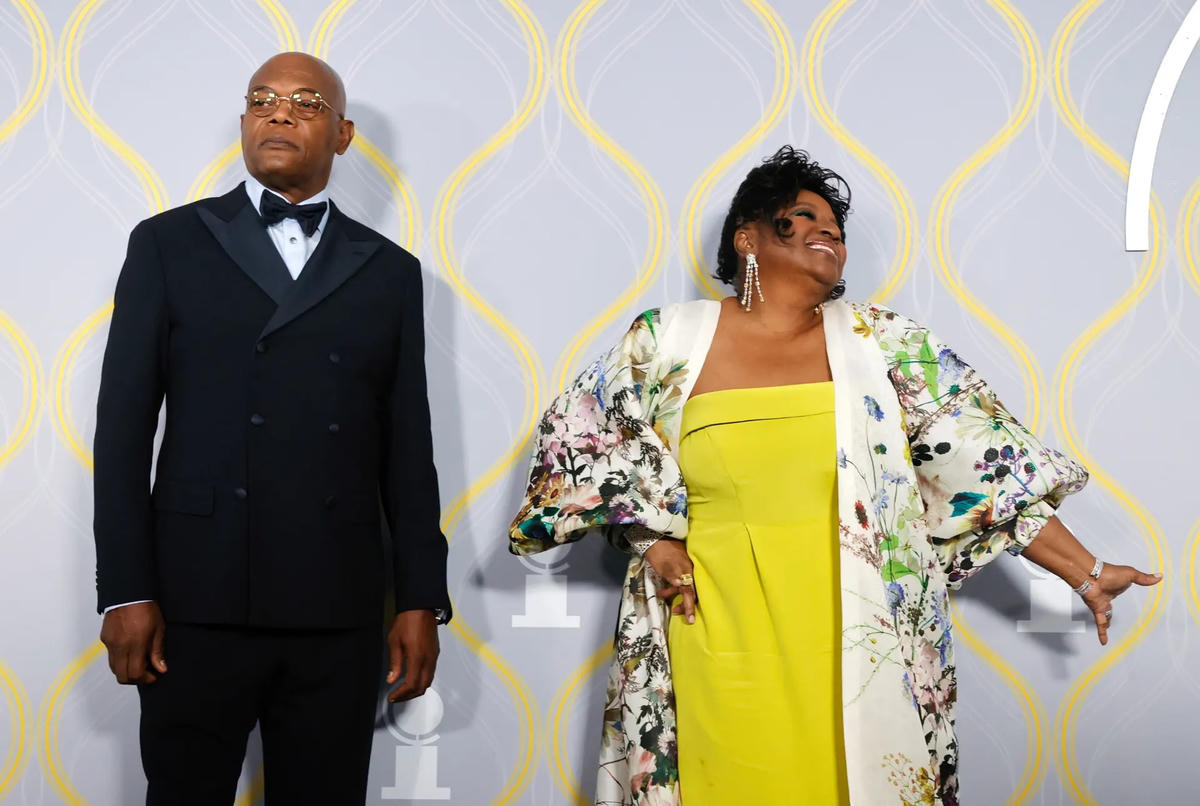 Samuel L Jackson và vợ LaTanya Richardson Jackson. Ảnh: Jason Coal / EPA.