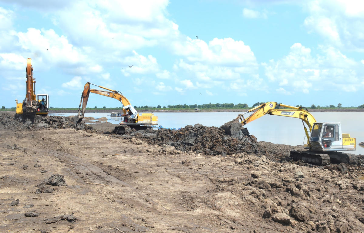 Khu vực triển khai dự án công trình Hồ nước ngọt tại xã Khánh An, huyện U Minh tỉnh Cà Mau dự kiến hoàn thành 4/2024.