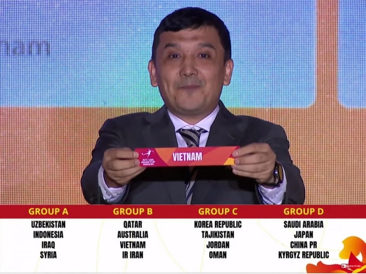 U20 Việt Nam sẽ thi đấu ở bảng B tại VCK U20 châu Á 2023. Ảnh: VOV.