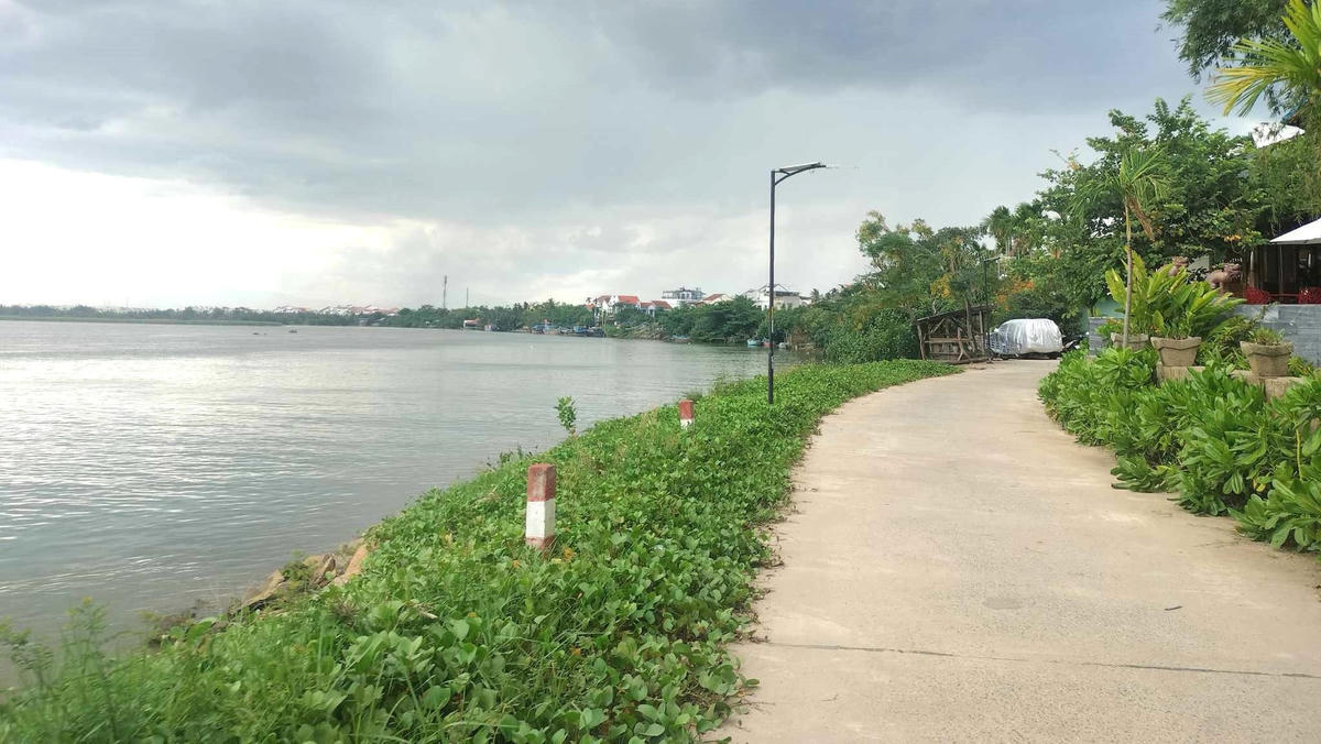 Một góc Dự án công trình kè Thanh Nam Đông.