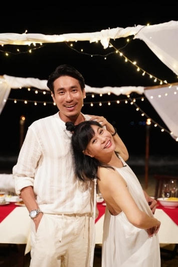 Cát Phương và Kiều Minh Tuấn thủa còn mặn nồng. 