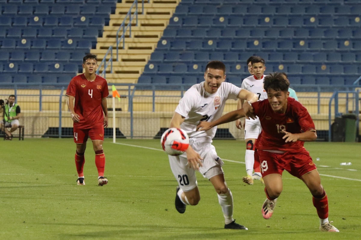 U23 Việt Nam đã thi đấu đầy cố gắng (Ảnh: VFF).