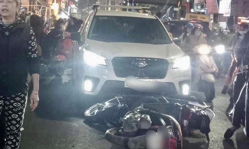 Hiện trường vụ tai nạn. (Nguồn: Báo Pháp luật).