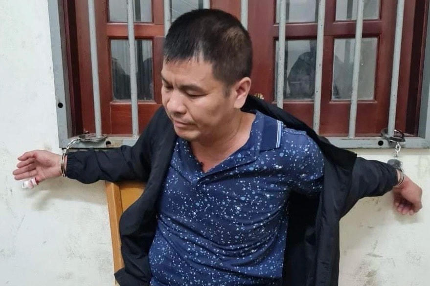 Nghi phạm Yang Zhong Wu bị bắt giữ tại Gia Lai (Ảnh: Công an cung cấp).