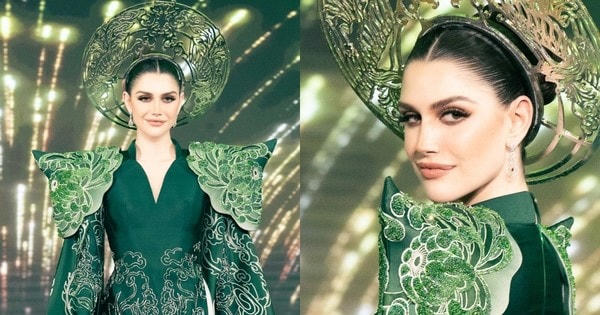 Trước đó, Miss Grand International 2022 từng gây ấn tượng khi khoác lên mình tà áo dài Việt Nam. 