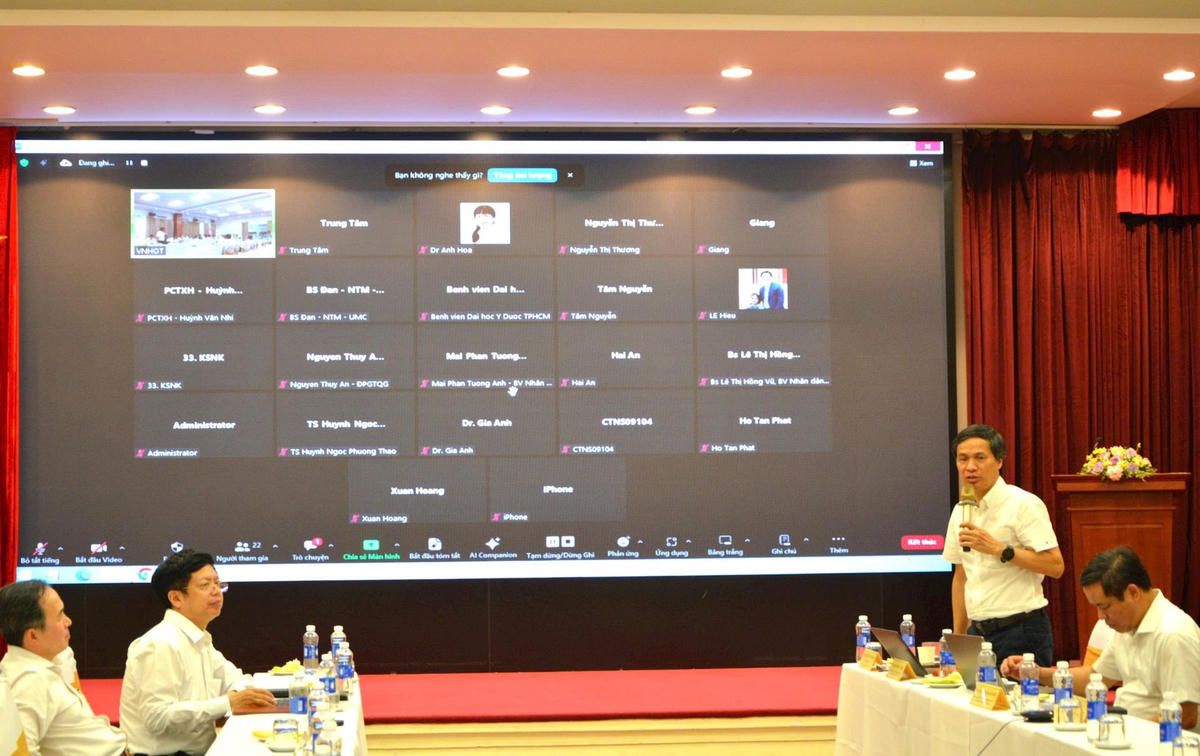 Hội thảo đóng gop sý kiến cho dự thảo luật trực tiếp và trực tuyến sáng ngày 27-6.