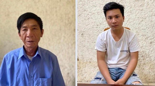 Hai cha con ông Nguyễn Văn Pháp và Nguyễn Văn Đức.