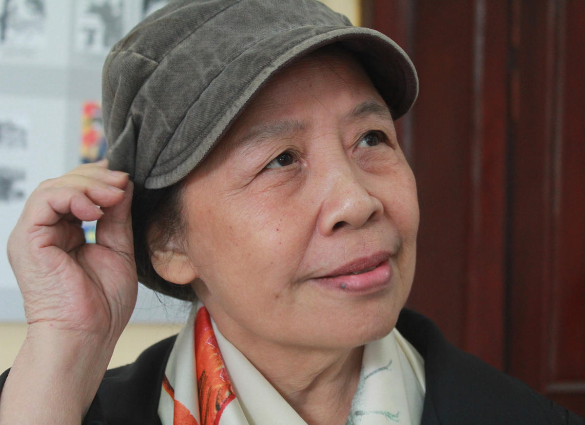 Nhà văn Lê Minh Khuê. Ảnh: Hoàng Thu Phố.  