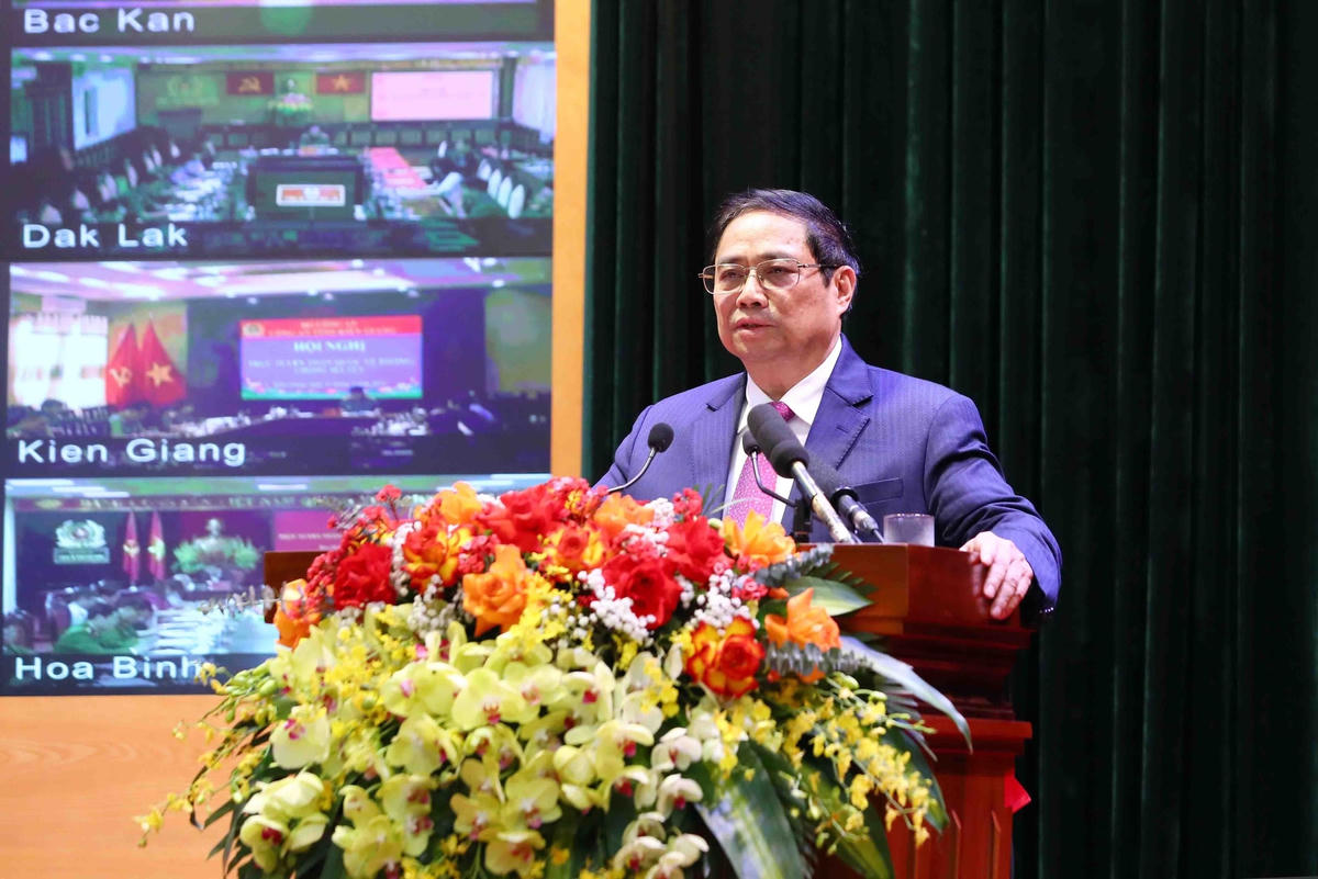 Thủ tướng Phạm Minh Chính phát biểu chỉ đạo hội nghị.