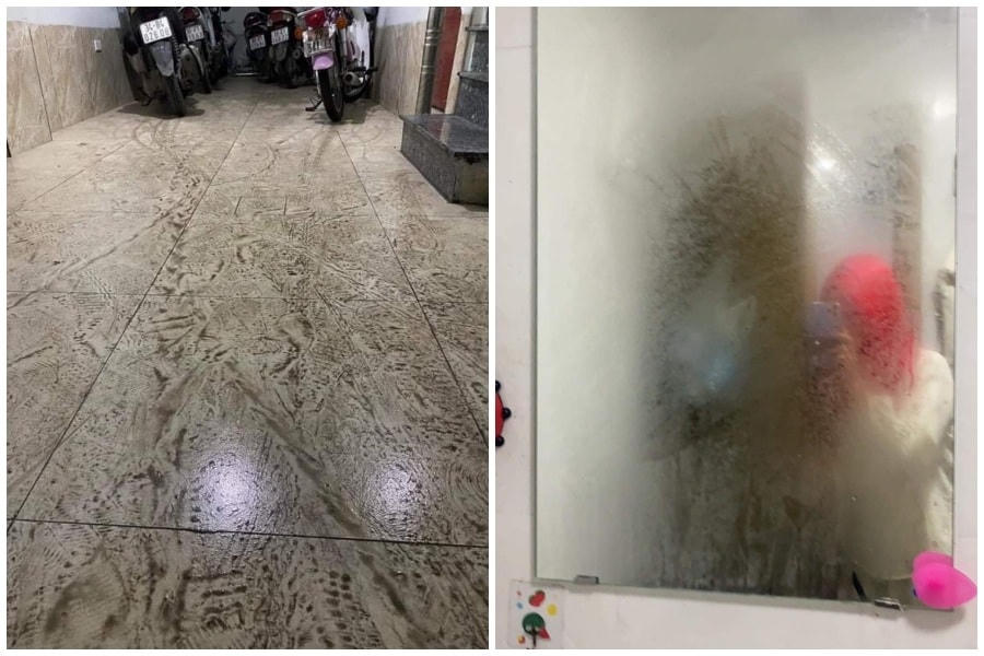 Thời tiết nồm ẩm gây nhiều phiền toái cho cuộc sống của người dân. Ảnh: Ngọc Linh/Dân Trí.  