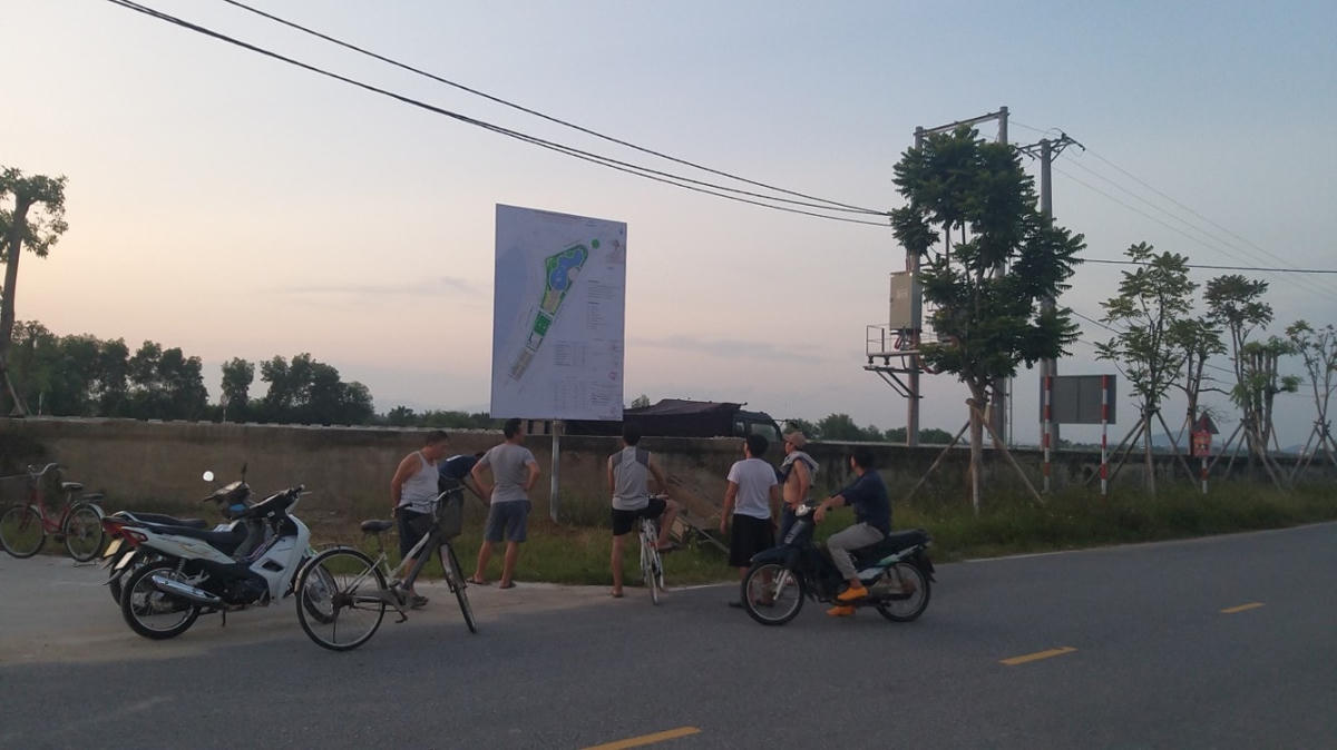 Chính quyền công bố quy hoạch được người dân quan tâm.