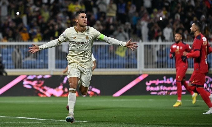 C.Ronaldo lập hat-trick cho Al Nassr (Ảnh: Getty).