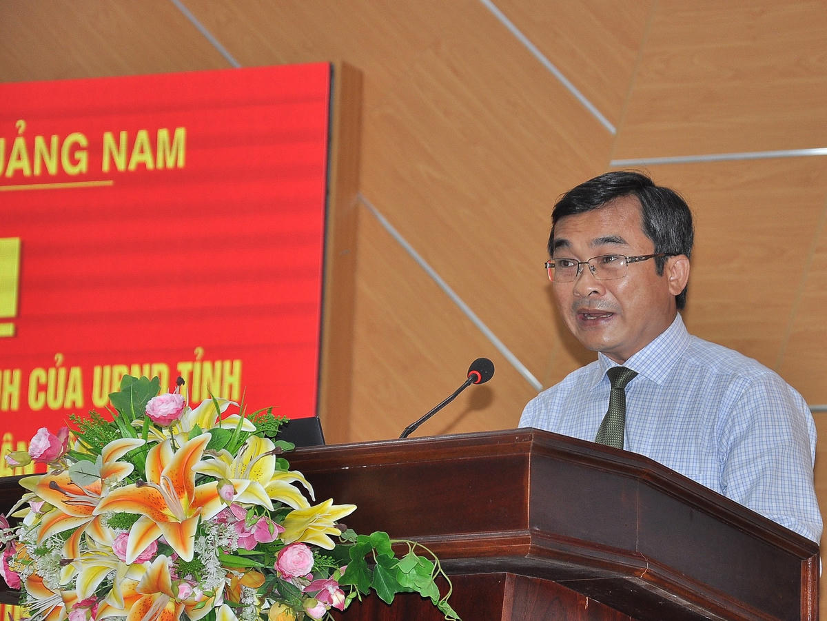 Ông Nguyễn Phi Hùng phát biểu tại hội nghị.
