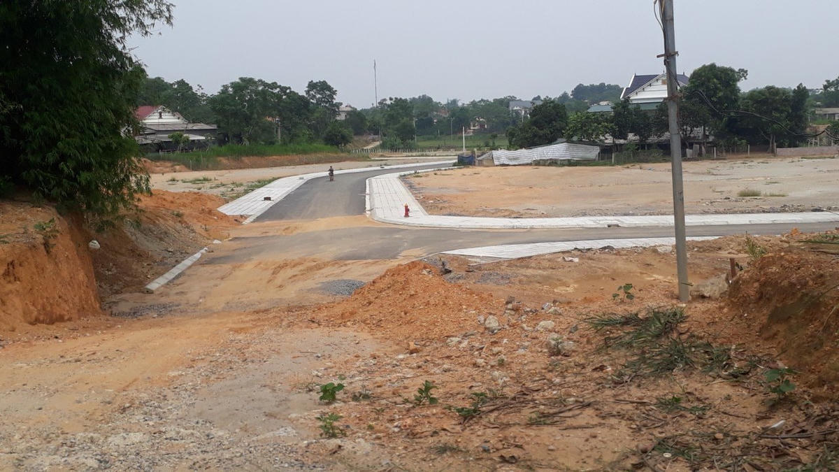 Một khu TĐC đang được đầu tư làm hạ tầng. Ảnh: Tuấn Trung