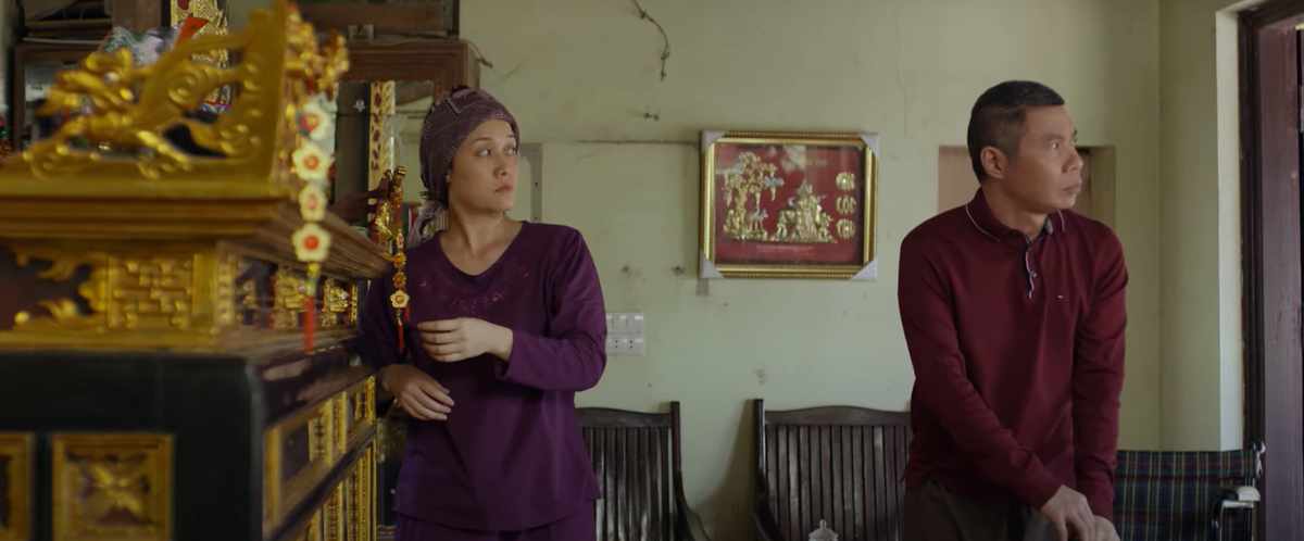 Màn đối đáp hài hước giữa bố mẹ Giang.