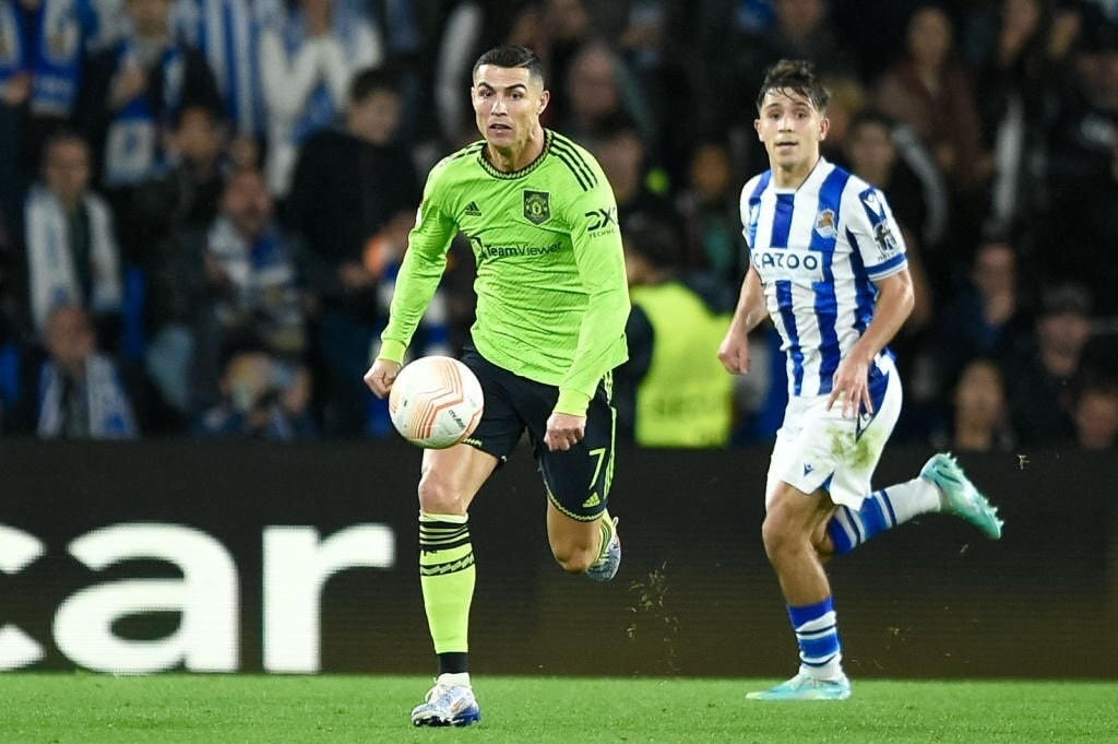 Ronaldo thi đấu trên sân của Sociedad (Ảnh: Getty).
