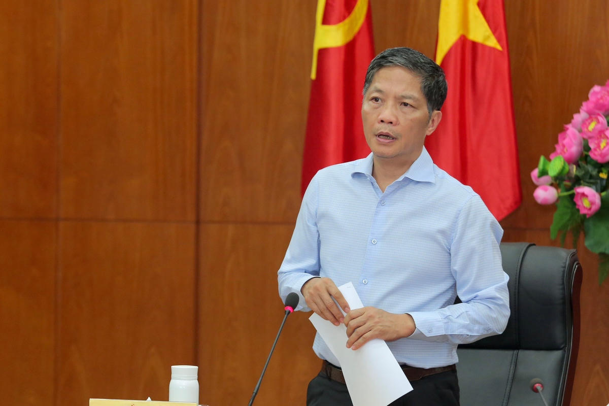 Trưởng Ban Kinh tế Trung ương Trần Tuấn Anh phát biểu tại buổi làm việc với tỉnh ủy Bà Rịa- Vũng Tàu