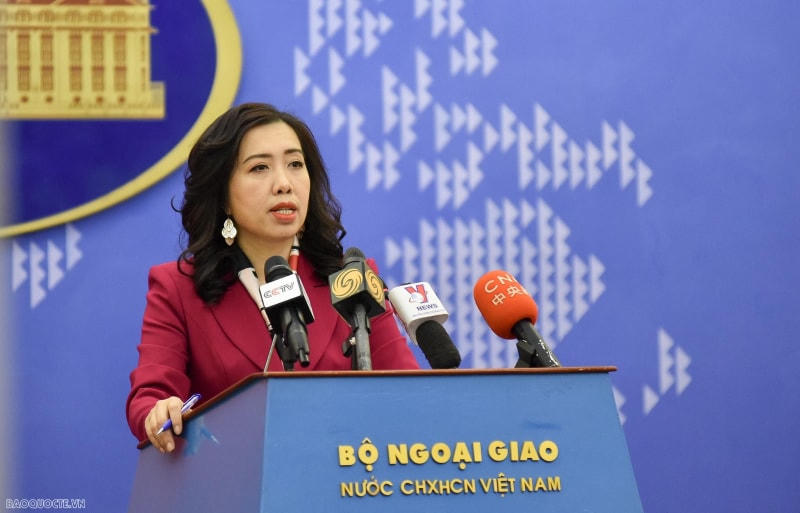 Người phát ngôn Bộ ngoại giao Lê Thị Thu Hằng.