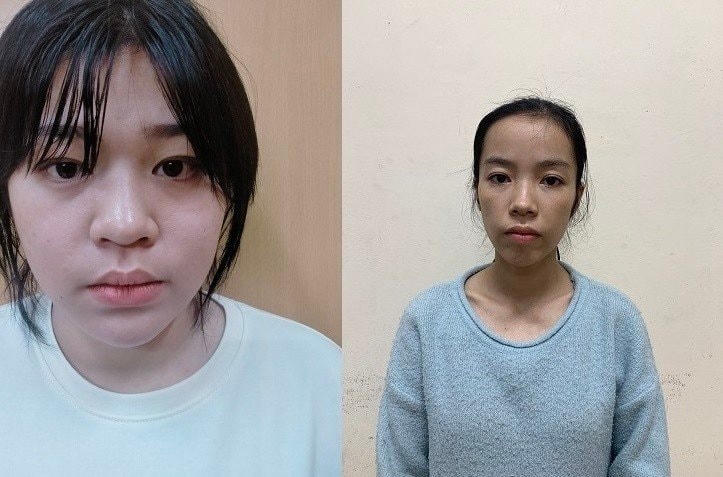 2 đối tượng Bùi Thị Minh Nguyệt và Khổng Thị Nga.