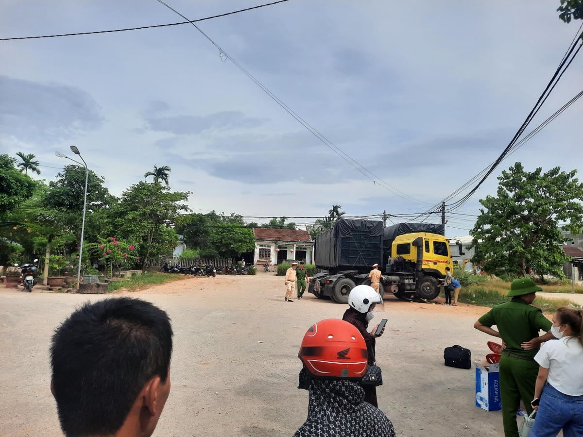 Hiện trường vụ tai nạn.