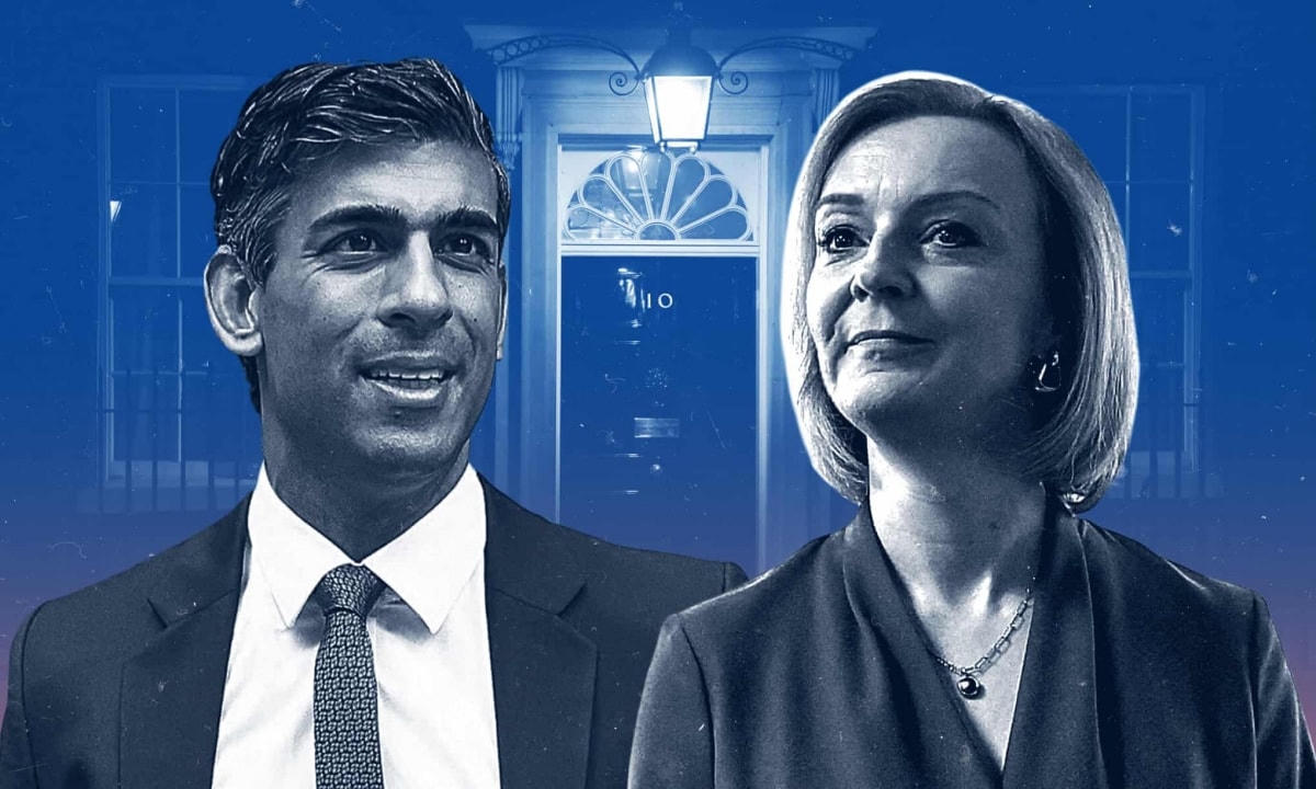 Cựu Bộ trưởng Tài chính Rishi Sunak và Ngoại trưởng Liz Truss là hai ứng viên cuối cùng tranh ghế Thủ tướng Anh. Ảnh: EPA-EFE.