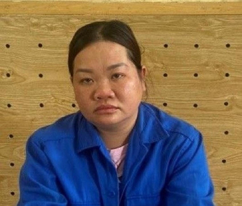 Bị can Bùi Thị Ngọc Yến tại cơ quan Công an. Ảnh: C.A cung cấp.