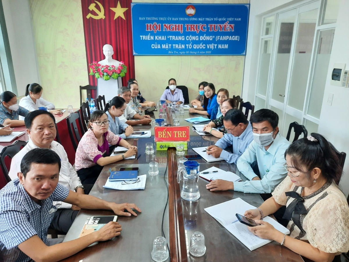 Hội nghị trực tuyến triển khai 'Trang cộng đồng' (Fanpage) của MTTQ Việt Nam 