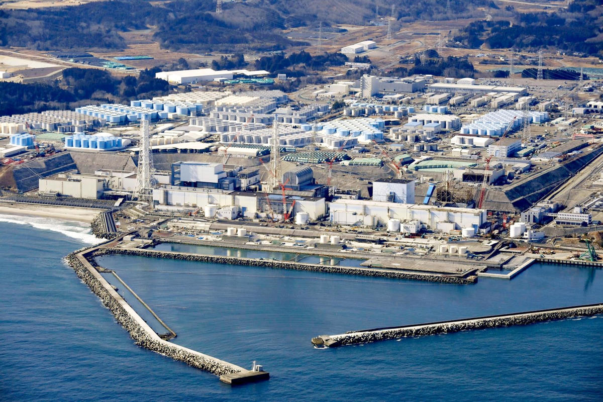 Nhà máy điện hạt nhân Fukushima Daiichi. Ảnh: Kyodo.