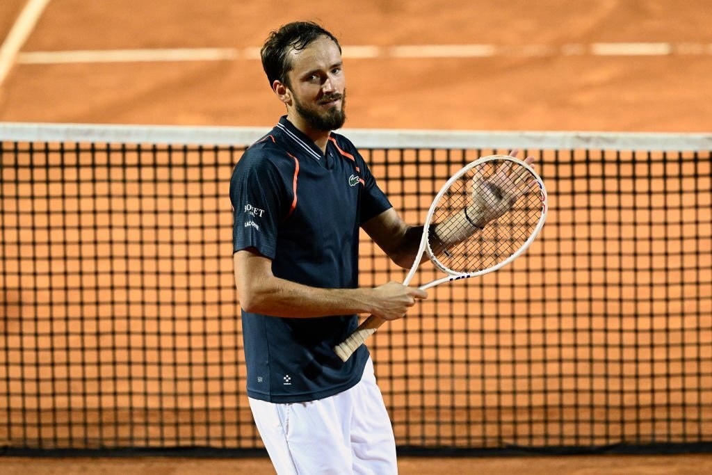 Medvedev đang có phong độ cao. Ảnh: GI.  