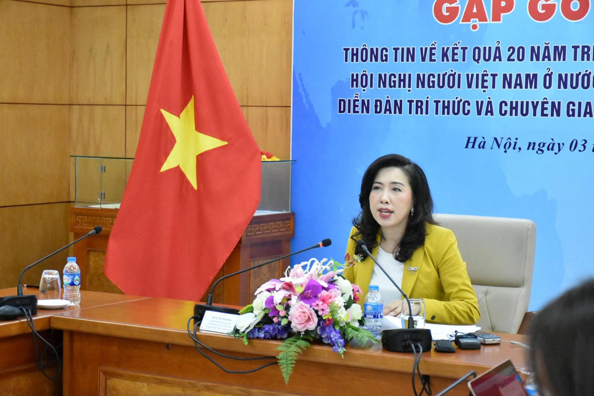 Thứ trưởng Lê Thị Thu Hằng thông tin về Hội nghị.