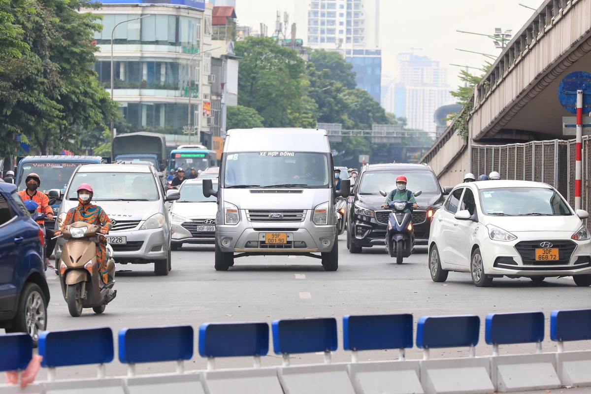 Khu vực nút giao Ngã Tư Sở - Trường Chinh trước đây là nỗi ám ảnh ùn tắc của người dân, nay thông thoáng hơn. 