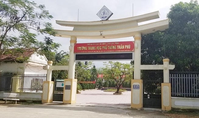 Trường THPT Trần Phú, nơi nữ sinh Khánh Linh theo học.