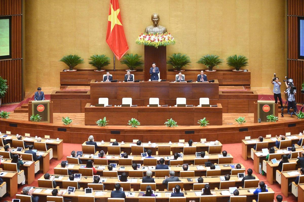 Quang cảnh kỳ họp thứ 5, Quốc hội khóa XV. Ảnh: Quang Vinh.