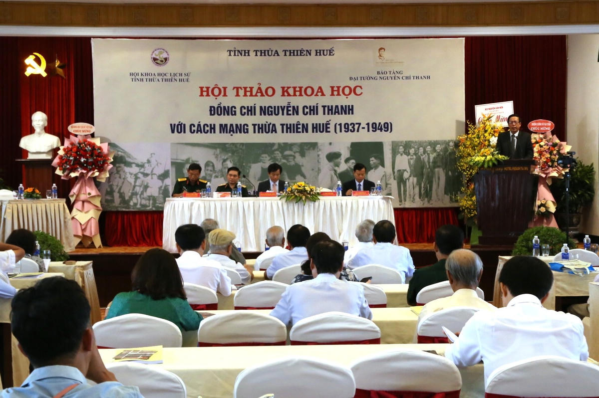 Quảng cảnh Hội thảo khoa học Đồng chí Nguyễn Chí Thanh với cách mạng Thừa Thiên - Huế (1937-1949).