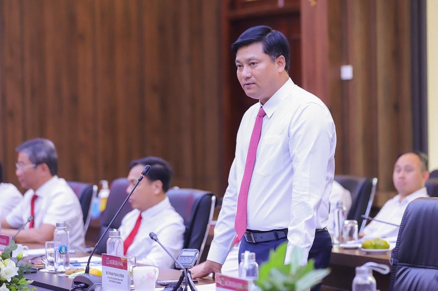 ông Phạm Toàn Vượng - Tổng Giám đốc Agribank phát biểu tại buổi lễ.