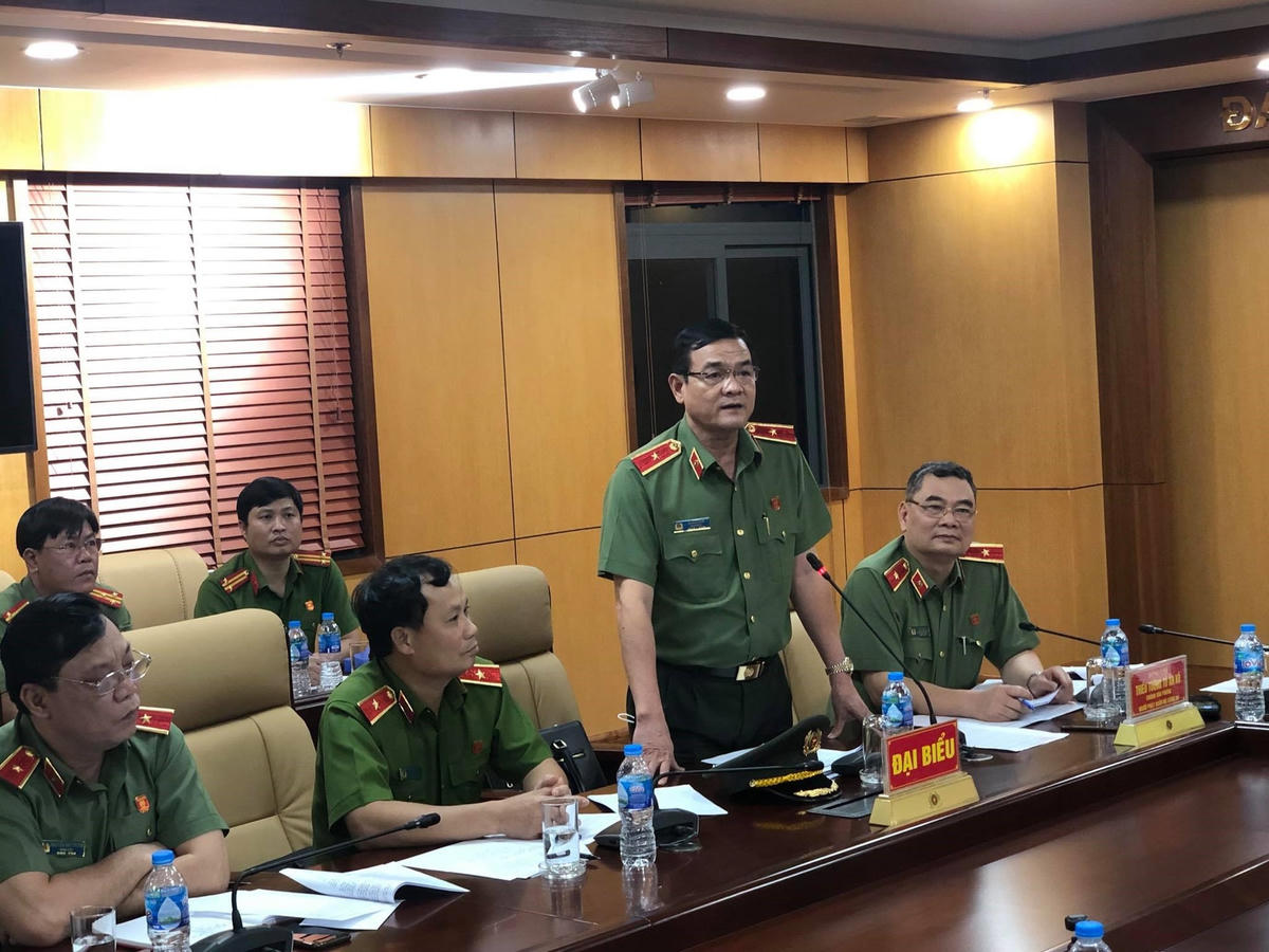 Thiếu tướng Lê Hồng Nam - Giám đốc Công an TPHCM thông tin vụ án tiêu cực liên quan đến nhóm cựu Công an Phường Phú Thọ Hòa, quận Tân Phú (năm 2020).