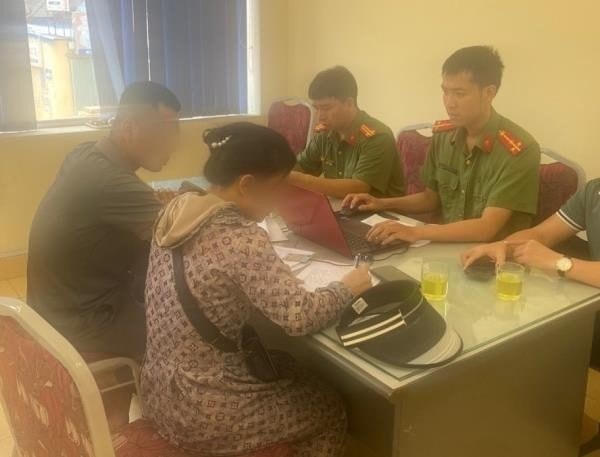 Cơ quan công an đang làm việc với ĐT.H.N.