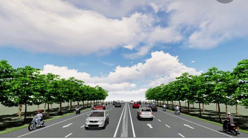 Phối cảnh một tuyến thuộc dự án đường ven biển Tây Nam bộ.