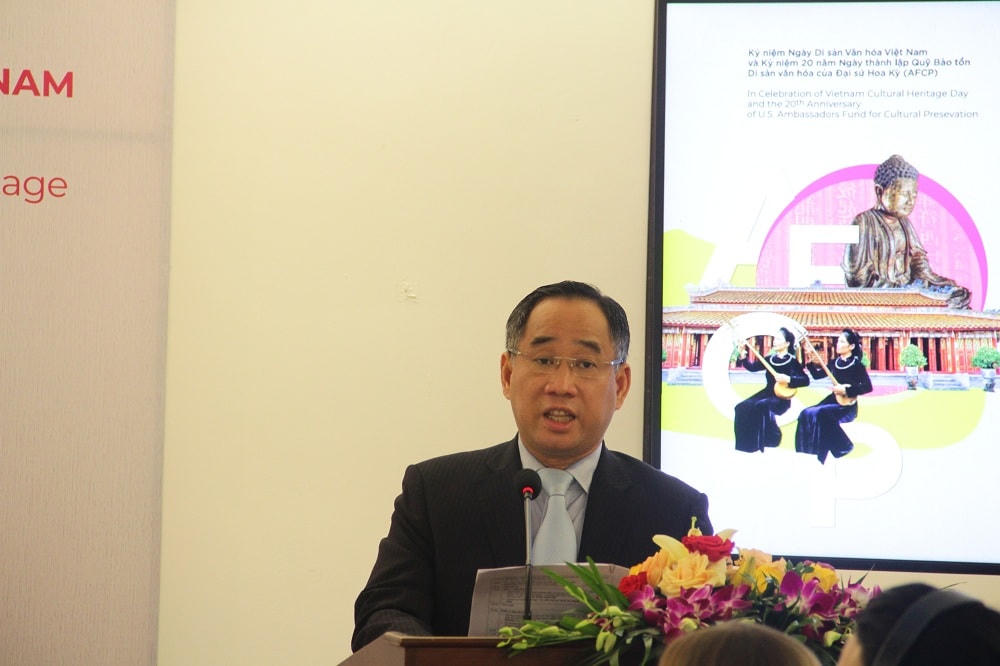 TS. Nguyễn Anh Minh, Giám đốc Bảo tàng Mỹ thuật Việt Nam phát biểu.