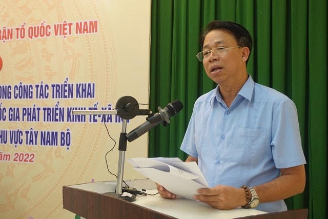 Tiến sĩ Lê Mậu Nhiệm, phát biểu tại hội thảo.