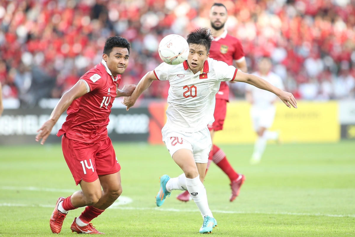 Tuyển Việt Nam hòa không bàn thắng với Indonesia ở trận lượt đi bán kết AFF Cup 2022 (Ảnh: Tự Do). Nguồn: Dân Trí.