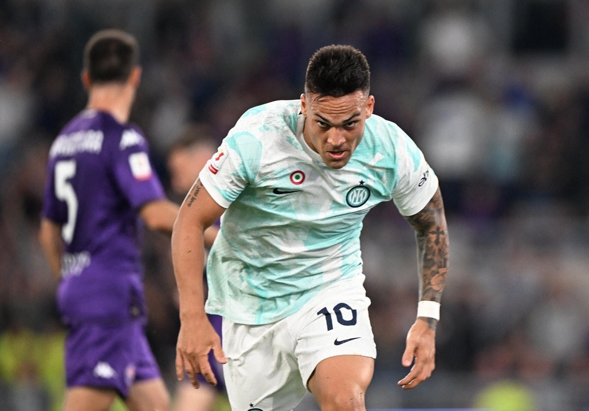 Lautaro Martinez tỏa sáng khi đóng góp cú đúp giúp Inter vô địch Coppa Italia (Ảnh: Getty).