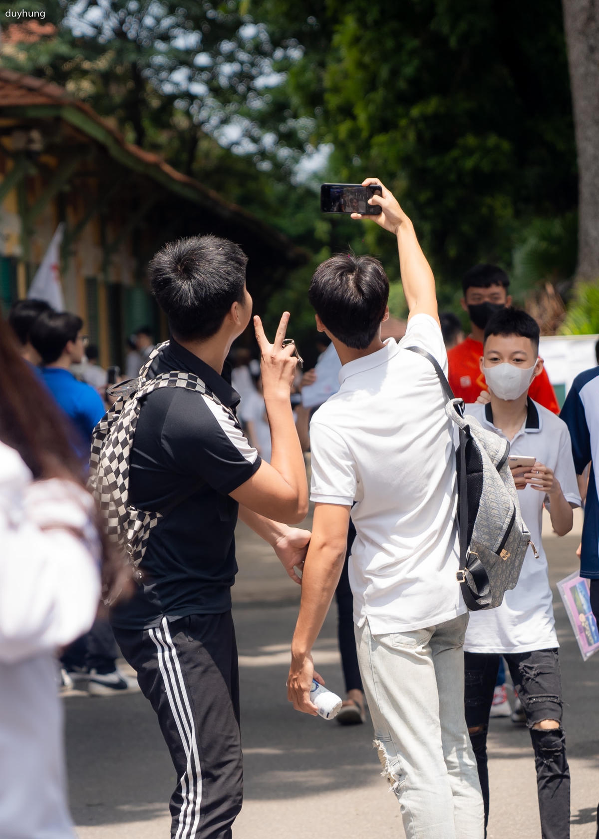 Những hình ảnh đẹp sau khi kết thúc buổi thi. Ảnh: Duy Hưng.