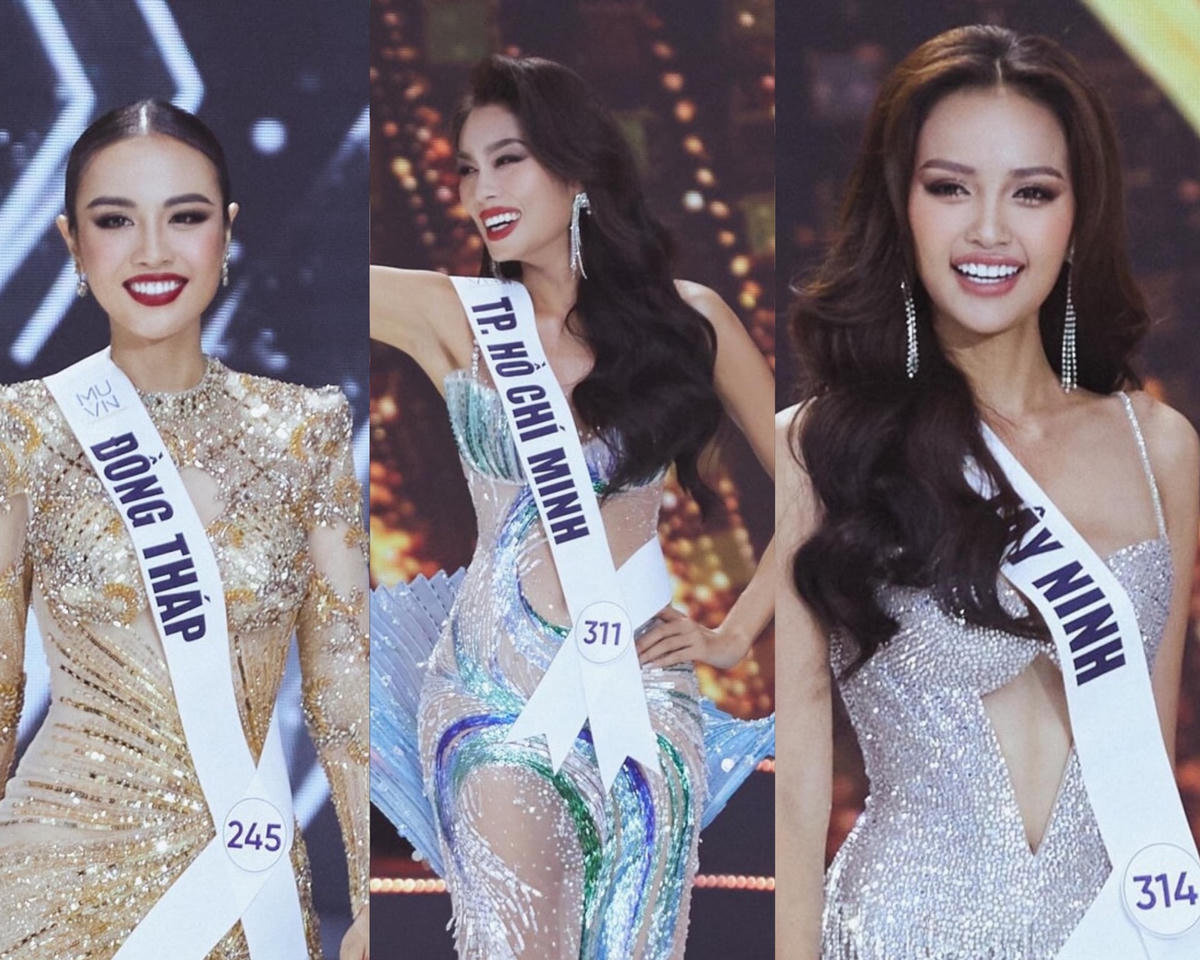 Top 3 trong đêm chung kết "Hoa hậu Hoàn vũ 2022".
