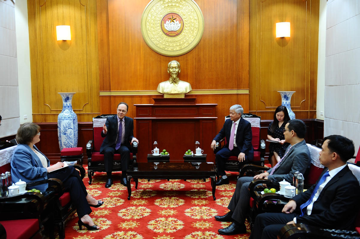 Quang cảnh buổi tiếp.
