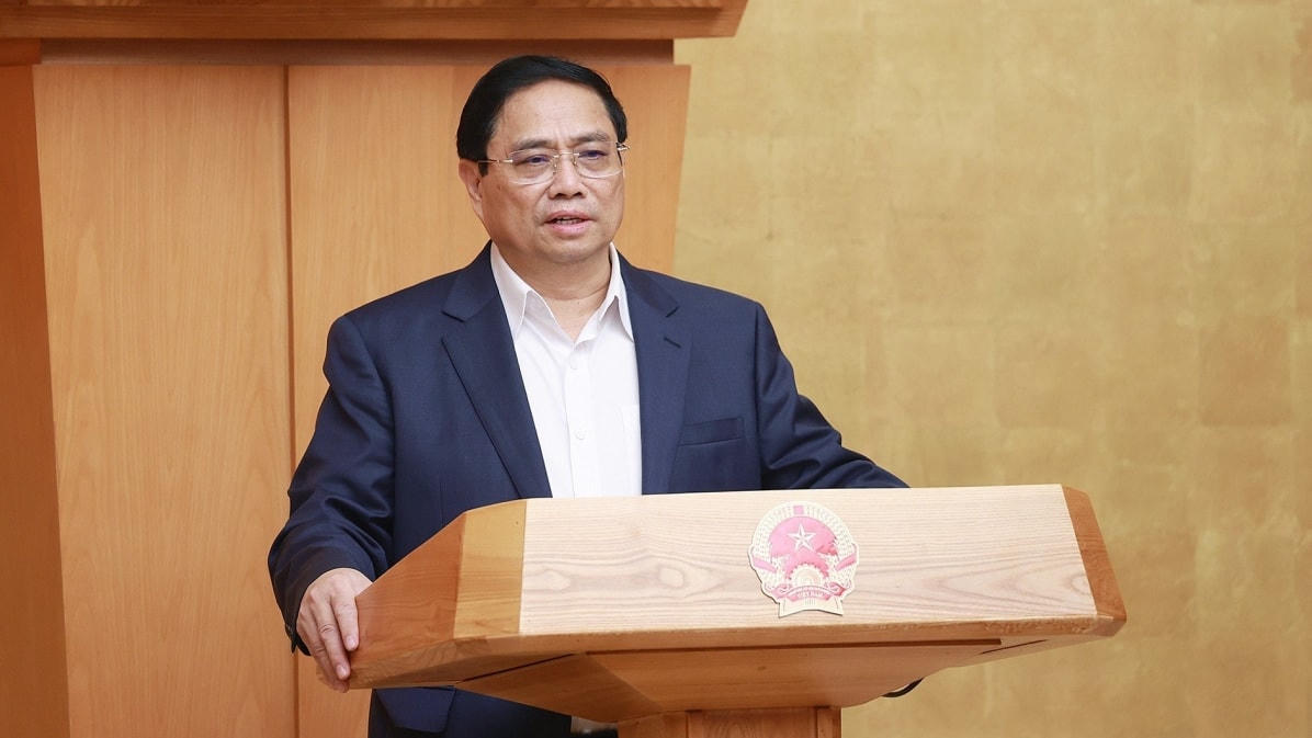 Thủ tướng Phạm Minh Chính phát biểu tại phiên họp. Ảnh: VGP/Nhật Bắc.