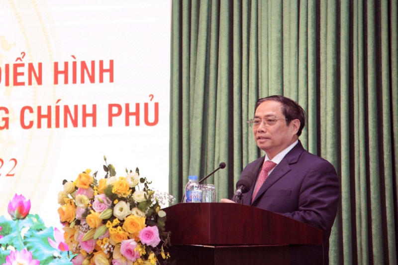 Thủ tướng Phạm Minh Chính phát biểu tại hội nghị.